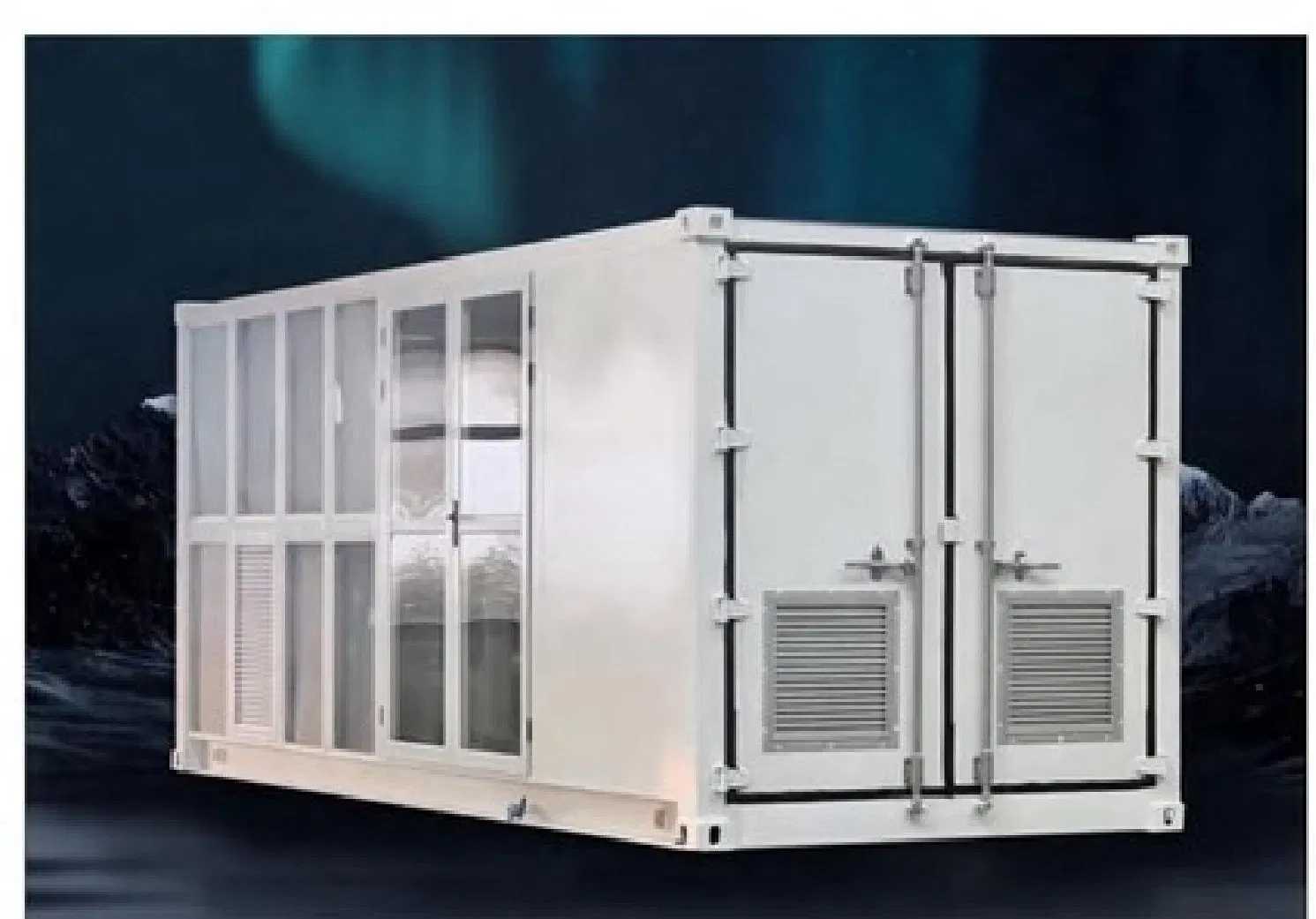 Solar Powered Panel Tiny Steel Structure Building Prefabricated Modular Container House