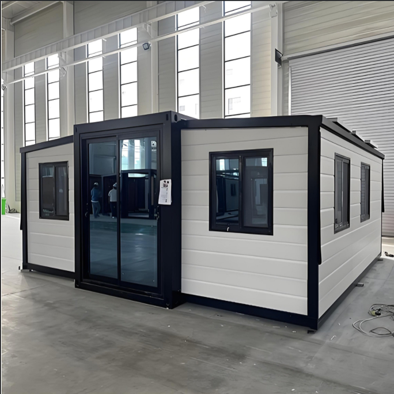 Smart Living Container Unit with Solar Panel and Voice Control System