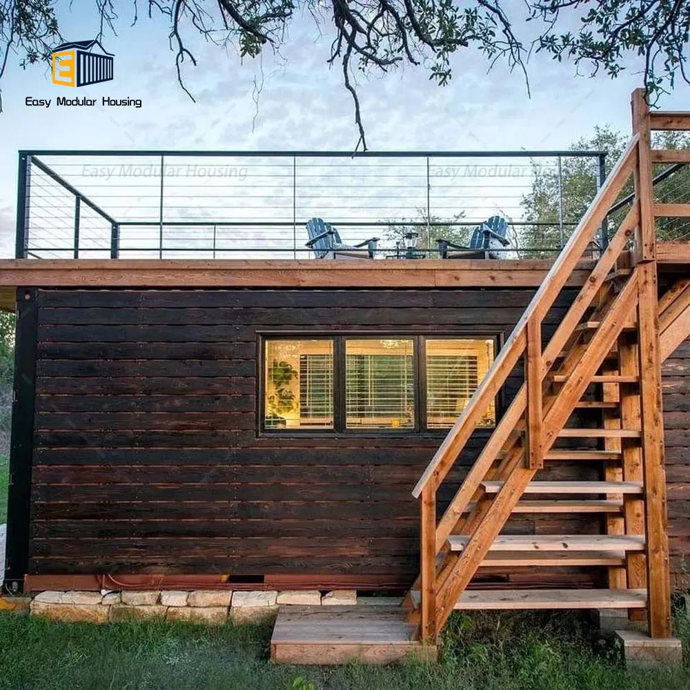 Customization Tiny Wooden Container Prefab Kit Home 2-Story Living Modern Portable Cabin