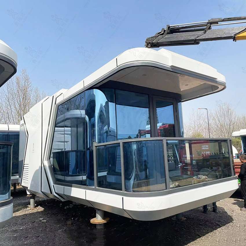 Quick Build Prefabricated Portable High Quality Apple Cabin for Living Hotel Villa