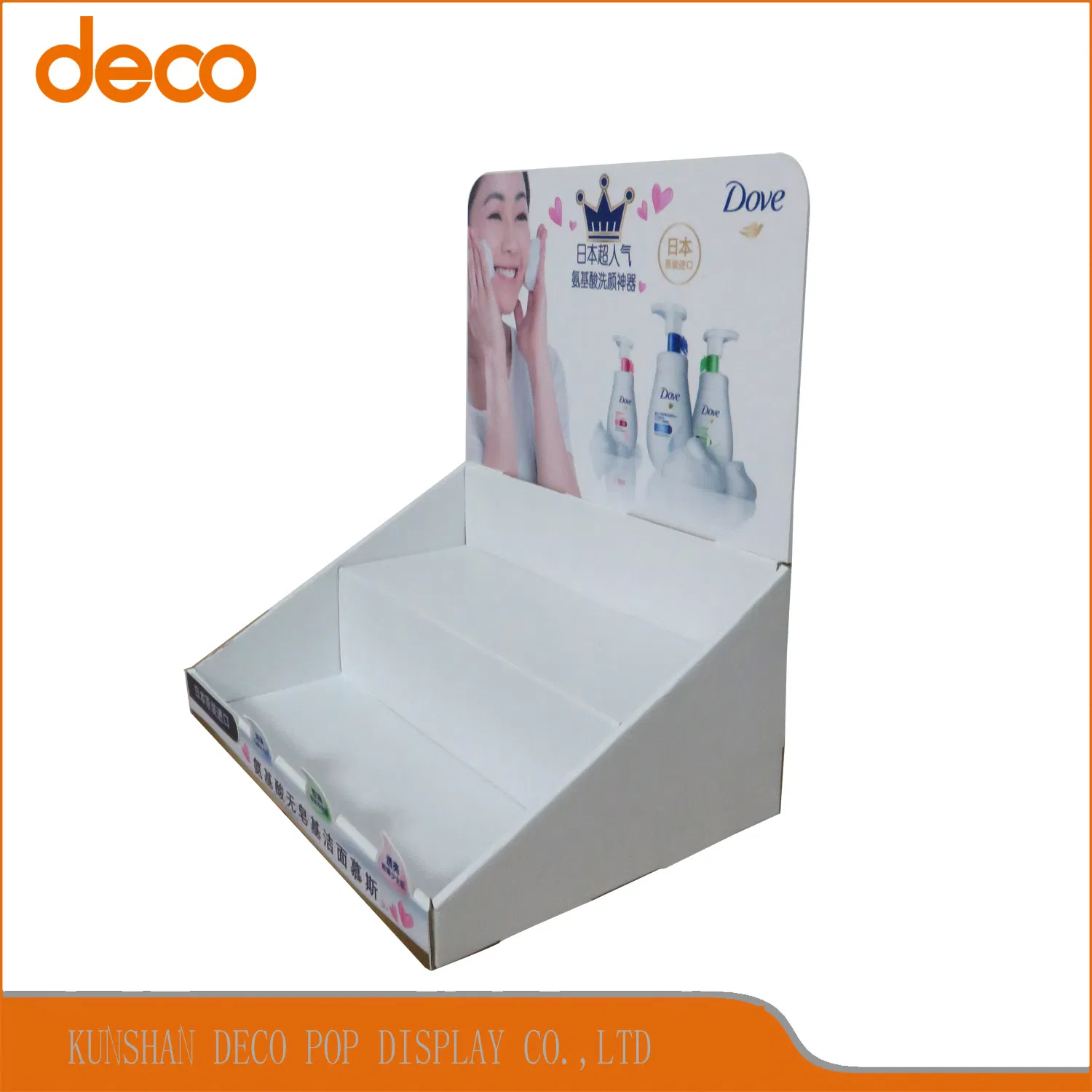 Paper Counter Display Shelves Cardboard Counter Display Units Fpr Retail