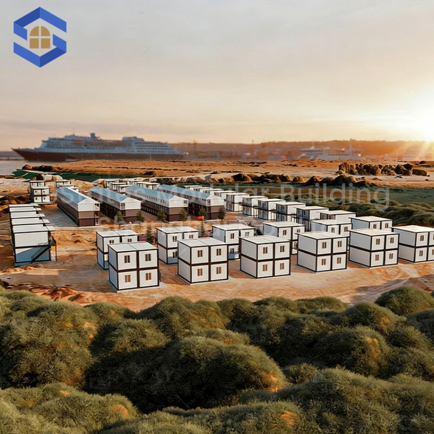 Solar-Hybrid-Powered Prefabricated Container Modular House Temporary Classrooms