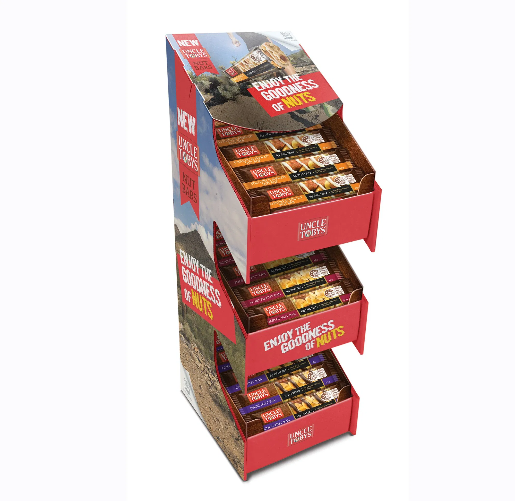 Pop Chips Crisps Counter Display Unit for Shop Retail and Branding