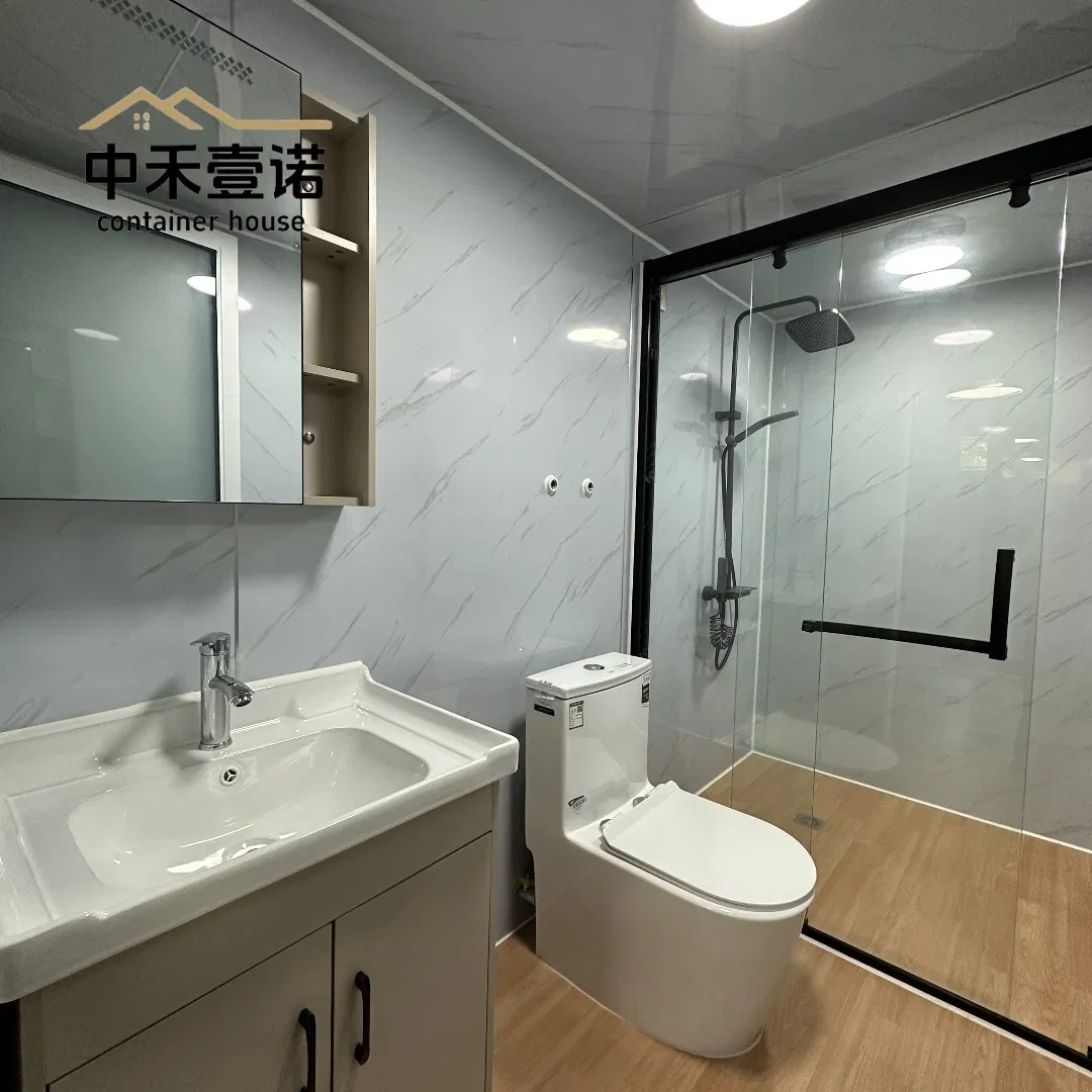 Eco Friendly Folded Fast-Packing Container Mobile Houses with Marble Countertop