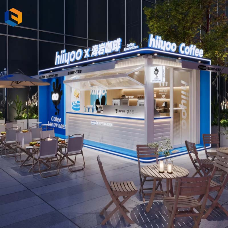 Modern Design Custom Modular Waterproof Prefabricated Coffee Shop Container House