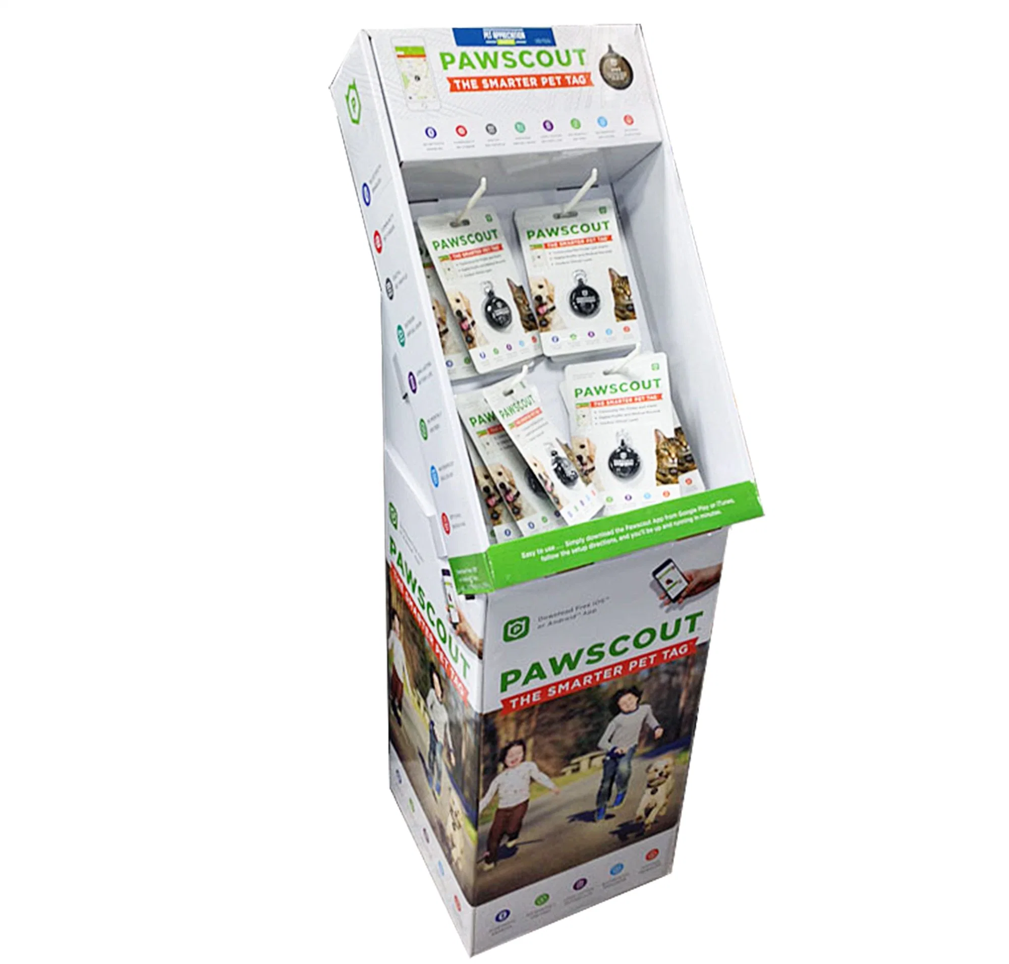 Corrugated Paper Free Standing Display Units for Candy Sweet Retail