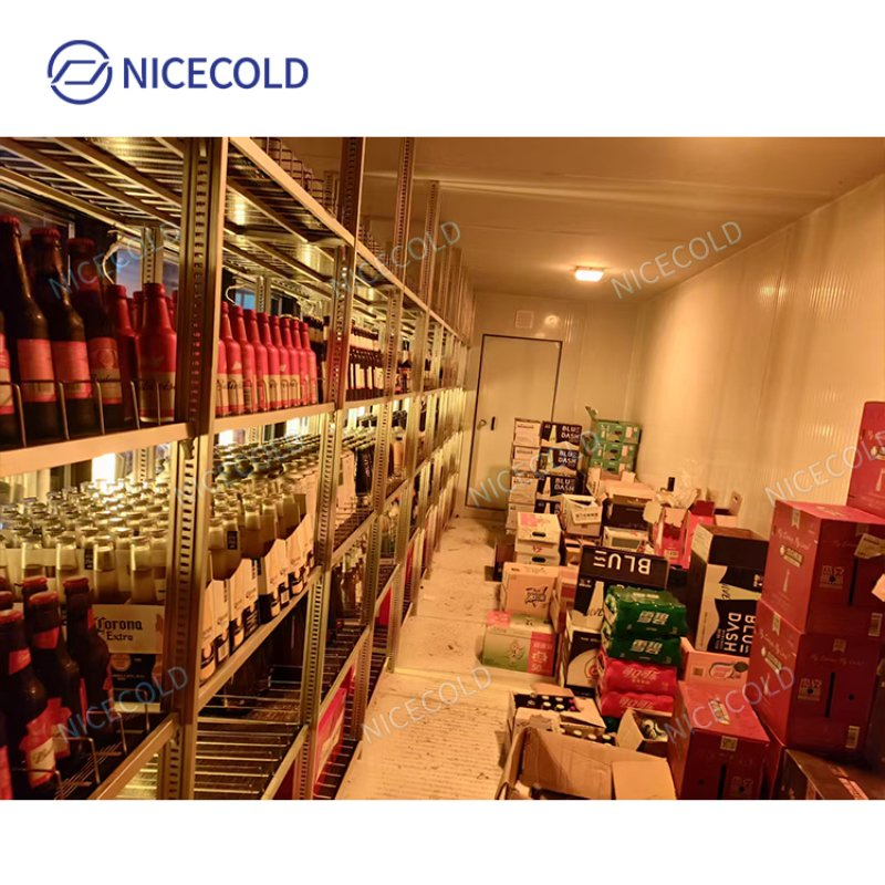 Premium Walk-in Beverage Cooler and Freezer Display Unit for Commercial Use