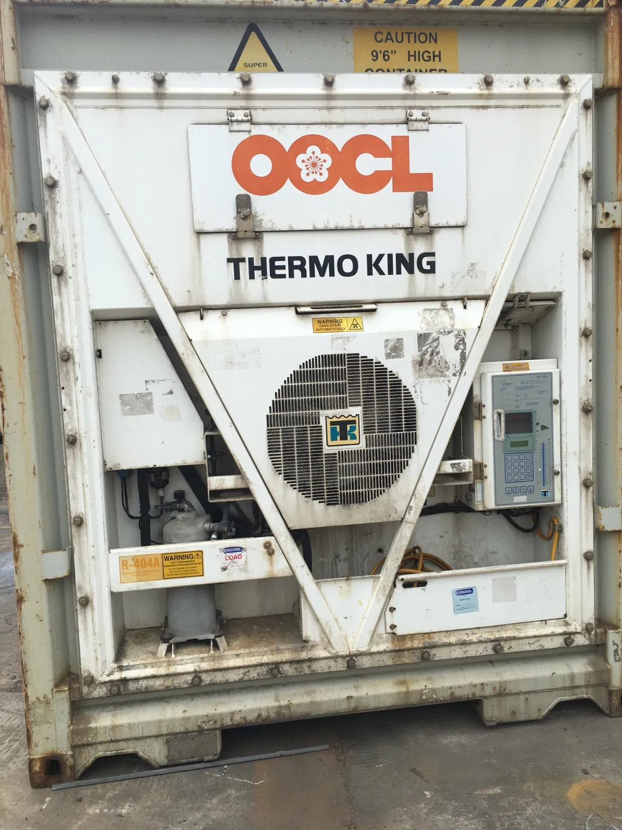 Refrigerated Container 40 Feet Frozen Shipping Container Equip Cooling Unit