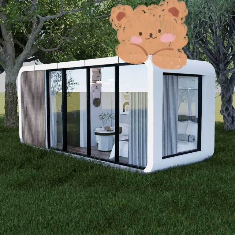 Modern Prefabricated Apple Cabin Portable Modular House Mobile Tiny Home for Office Hotel Shop and Living Accommodation