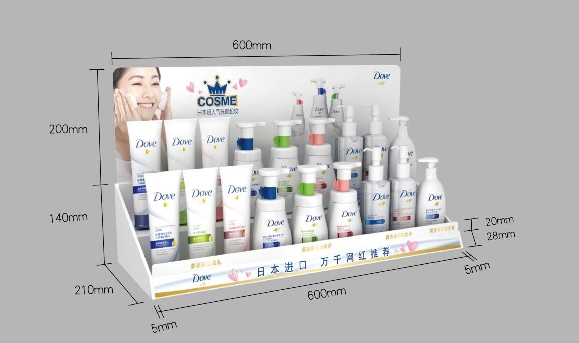 Lash Step Display Promotion Counter Unit