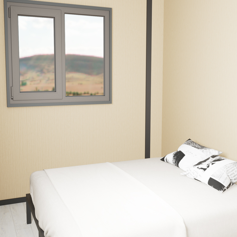 Foldable 30-Foot Double-Wing Expansion Container Tiny House for Sale, with Bedroom, Living Room, Kitchen and Bathroom