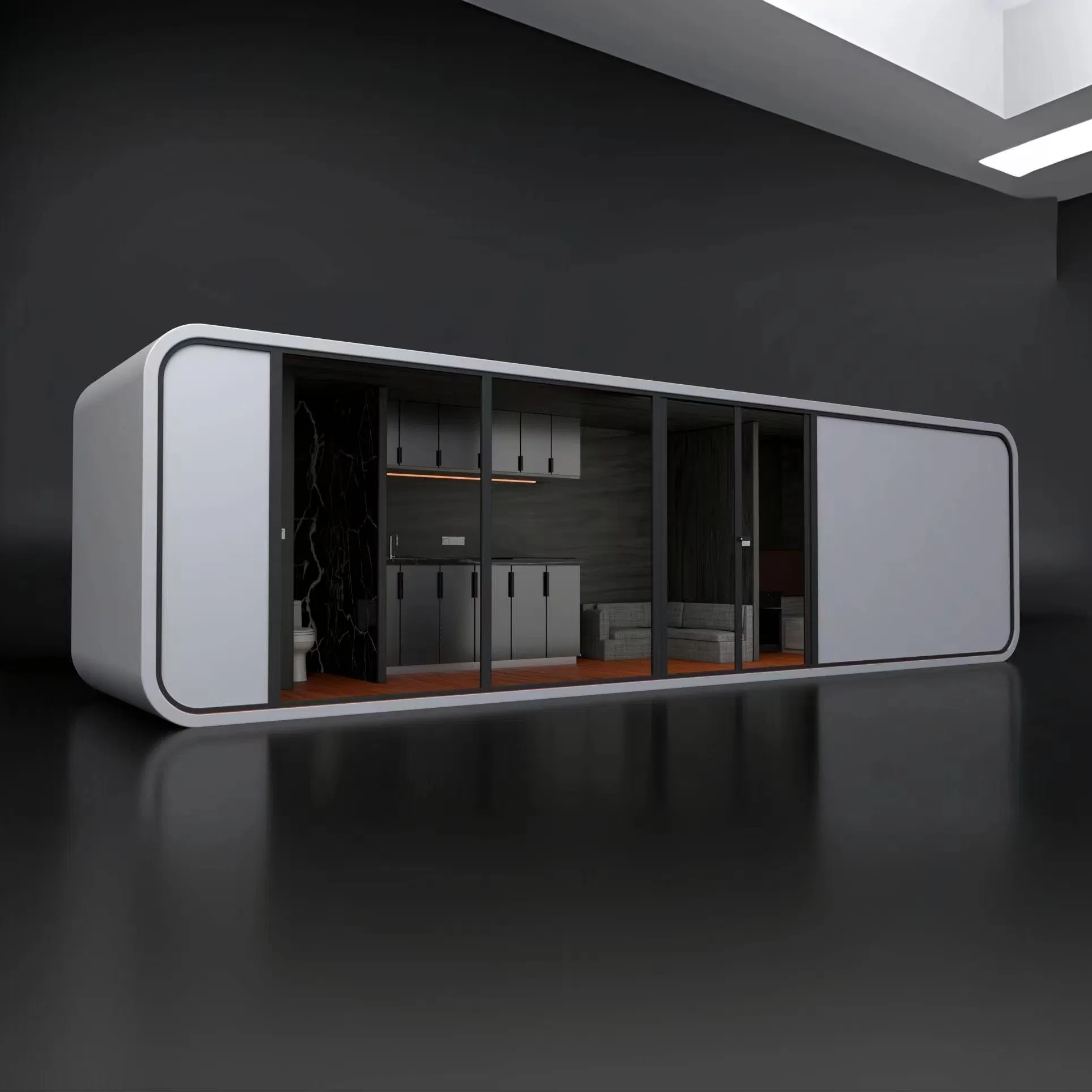 Factory Direct Sell 20FT40FT Tiny Apple Capsule Mobile Home Prefabricated Cabin with Kitchen and Bathroom for Hotels and Resort