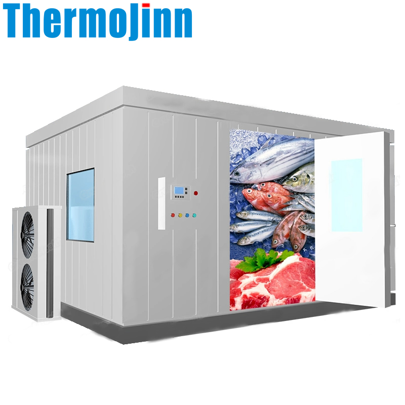 High Performance Mobile Cold Storage Room Premium Insulated Freezer Container for Meat and Fish with Advanced Refrigeration Technology