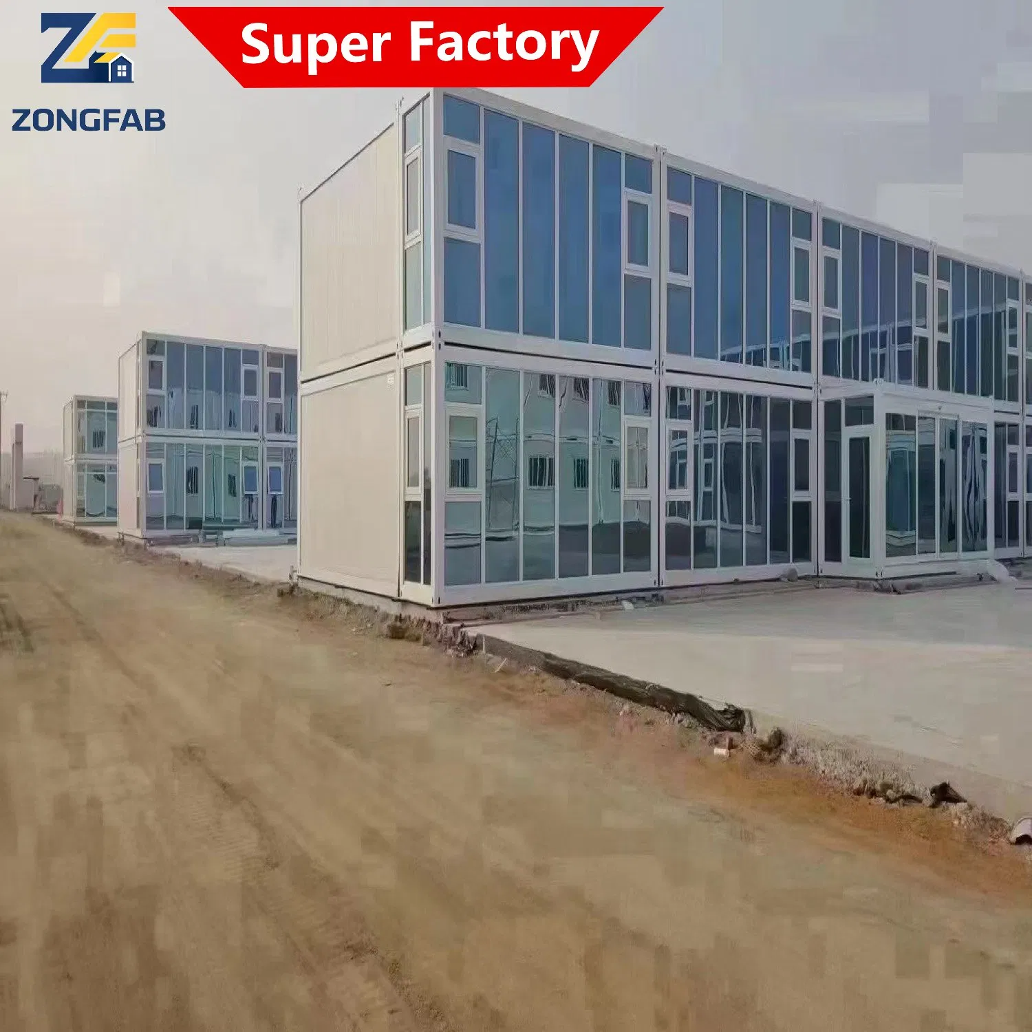 Multi-Storey Story Steel Living Detachable Assembly Prefab Prefabricated Container Building Housing