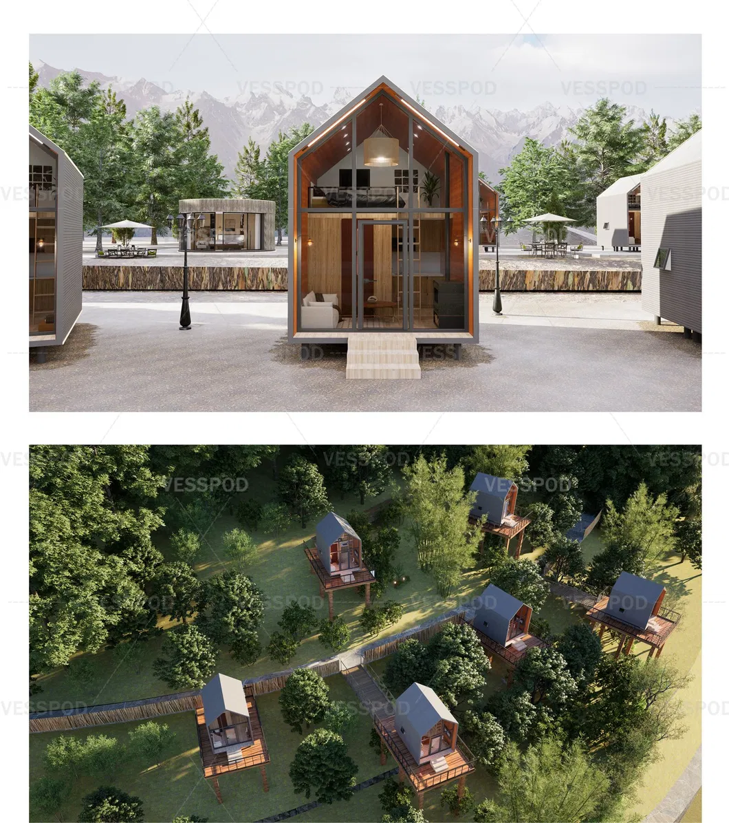 Prefabricated Triangle House View 5