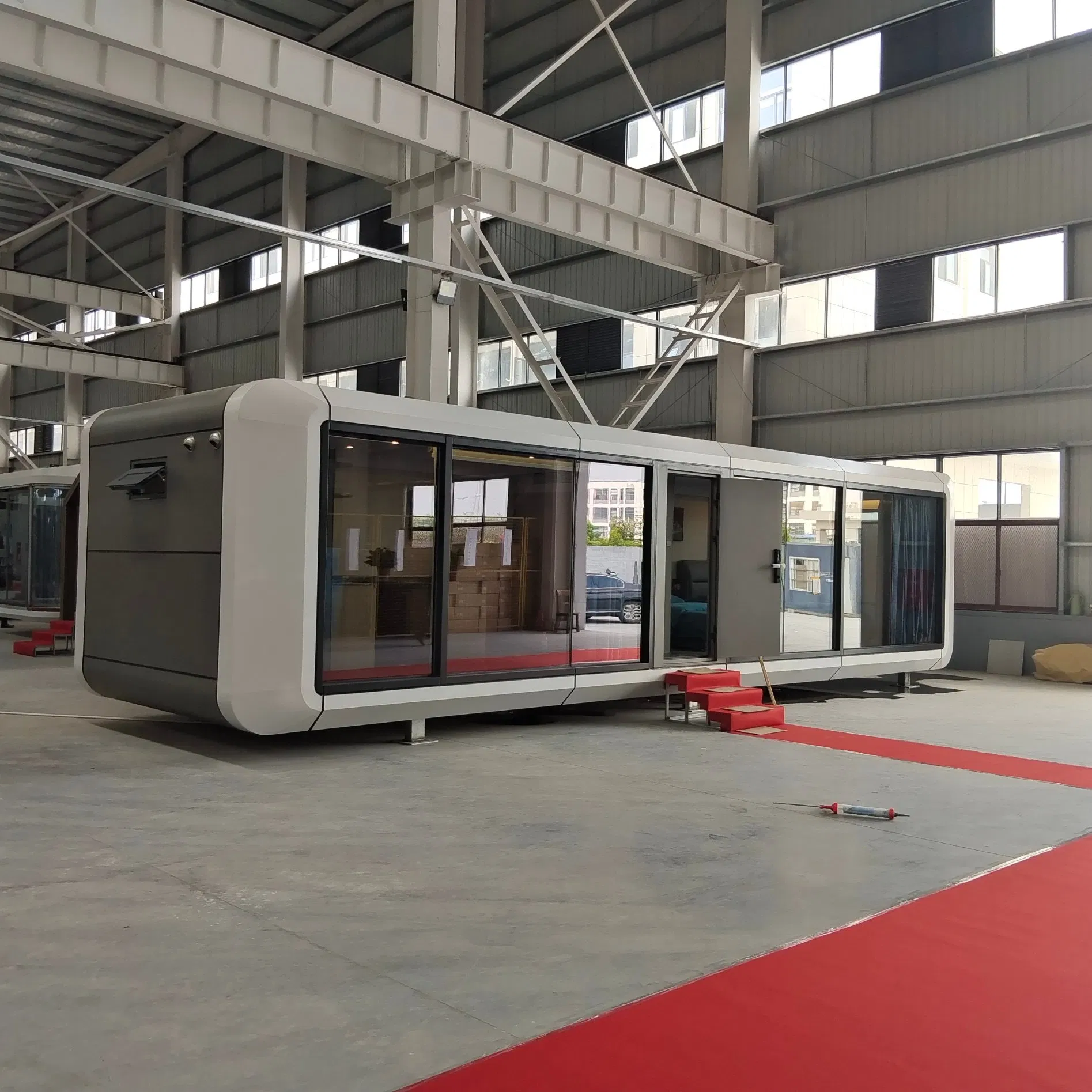 30FT Galvanized Steel with Pet Smart Interaction Zone for Pet Resort Lodges Apple Cabin