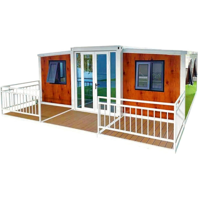 Modern Luxury 20FT 40FT Steel Frame Structure Portable Foldable Mobile Modular Prefab Expandable Container Houses with Balcony Solar Energy Prefabricated Homes