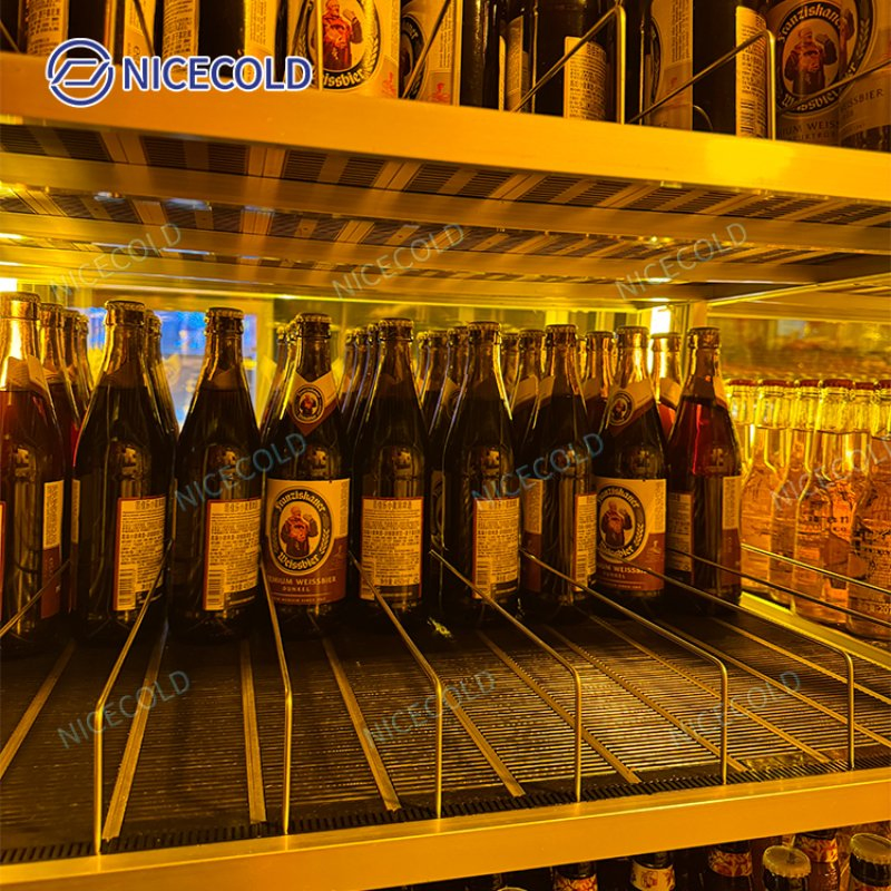 Stylish Premium Glass Door Beverage Cooler Display Unit for Efficient Storage