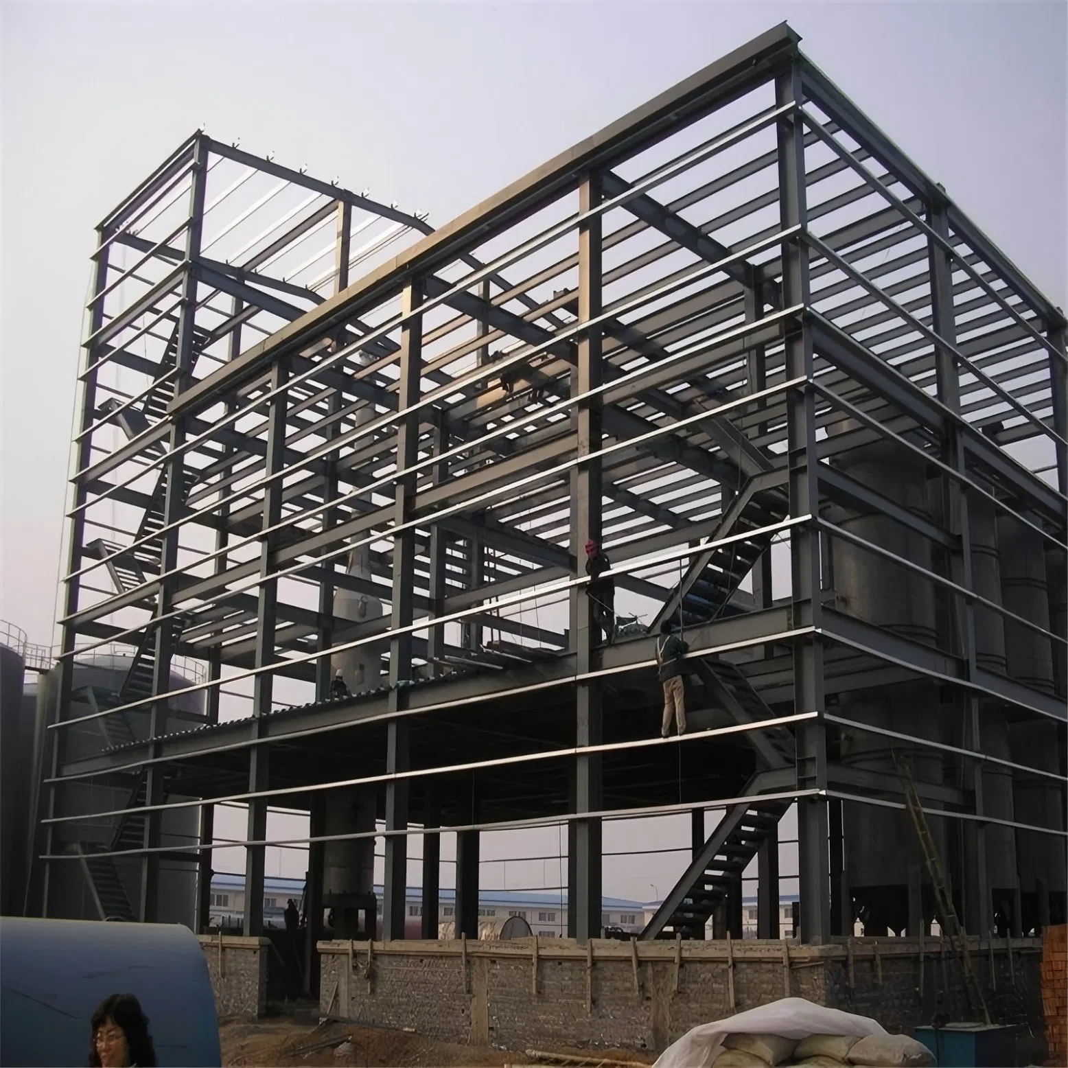 Multi Storey Prefabricated Steel Structure Commercial Supermarket Building