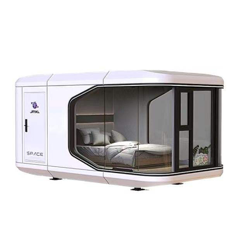 Luxury 20-40 Feet Double-Wing Expandable Steel Container House Prefabricated Folding Two Bedrooms One Bathroom for Office Hall