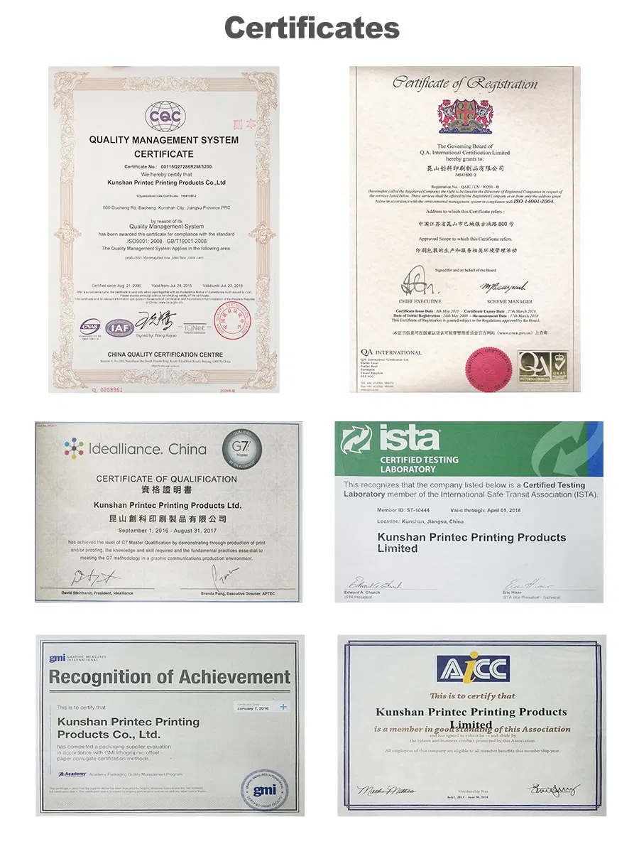 Certifications