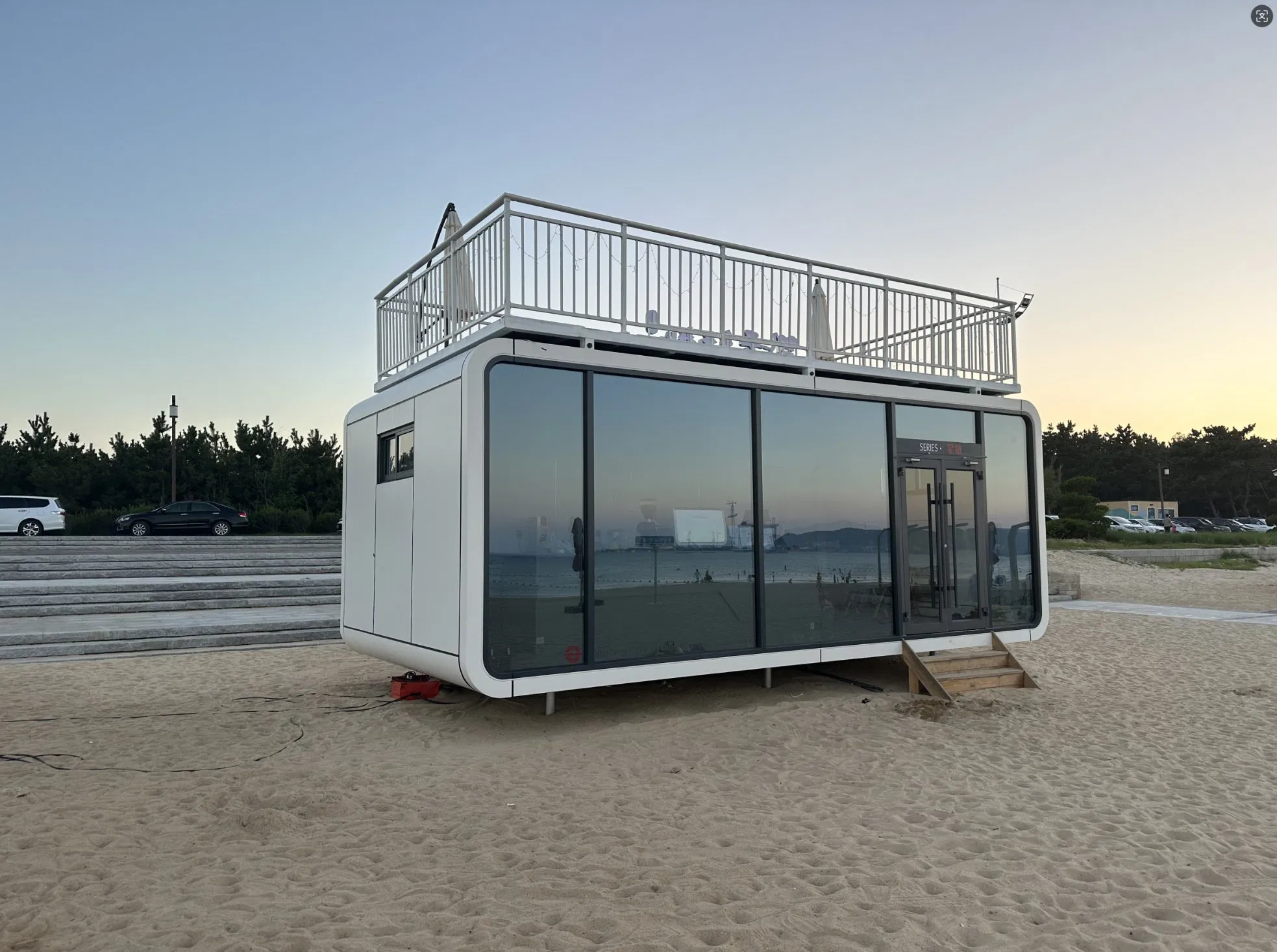 Luxury Modular Glass Restroom Unit for High-End Events