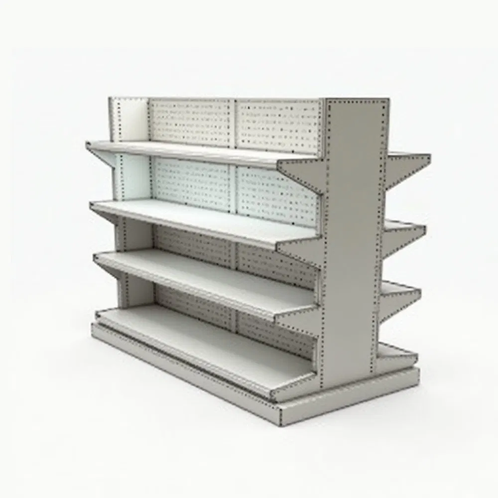 S50 Customizable Tegometall Compatible Shelving, Retail Display Rack, Adjustable Metal Shelving Unit for Stores, Modular Retail Shelving System
