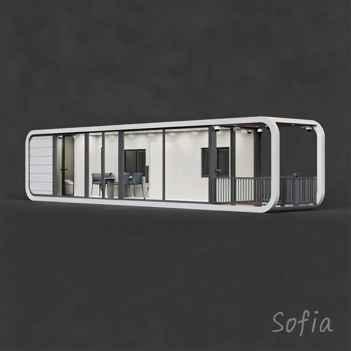 Modern Design Modular Apple Cabin Smart Container House for Resort