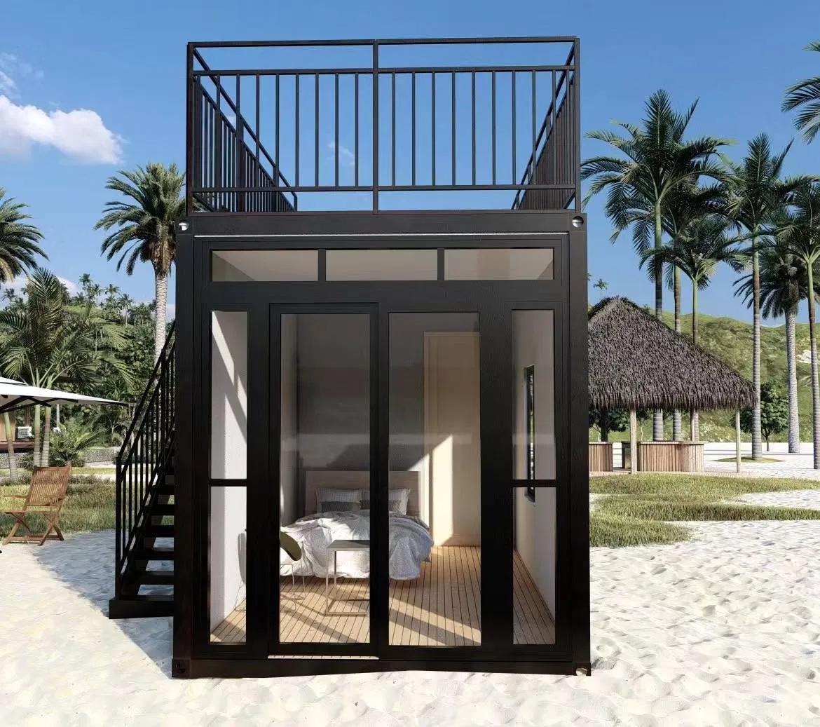 Factory Hot Sale Custom Design Prefab Glass Container House Prefabricated House for Office Living Room Modern Cheap Prefab Homes