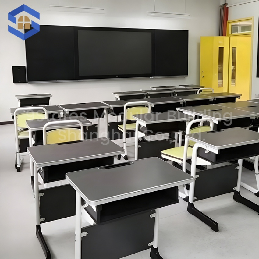 Modular-Expandable Prefabricated Steel Building Container House 20FT Fast-Install Classroom Kit