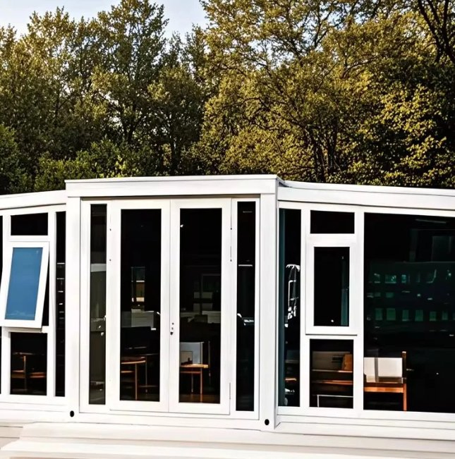 Solar Power System Integrated Flat Pack Container off-Grid House