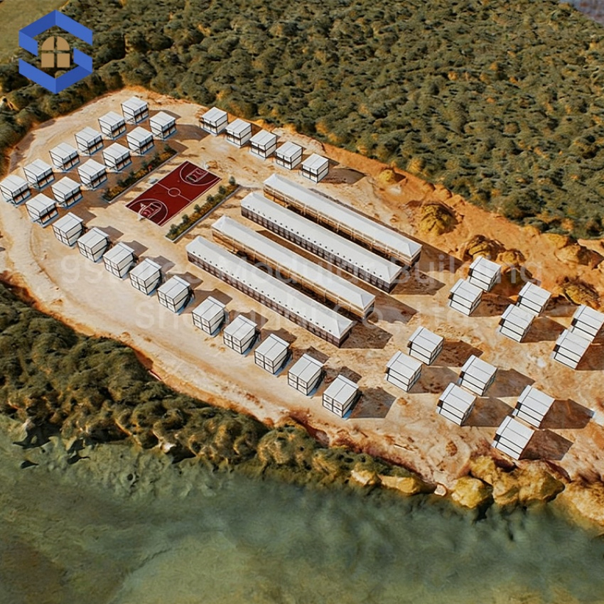 Solar-Hybrid-Powered Prefabricated Container Modular House Temporary Classrooms