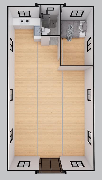 Solar-Ready Expandable Container House off-Grid Prefab Modular Unit