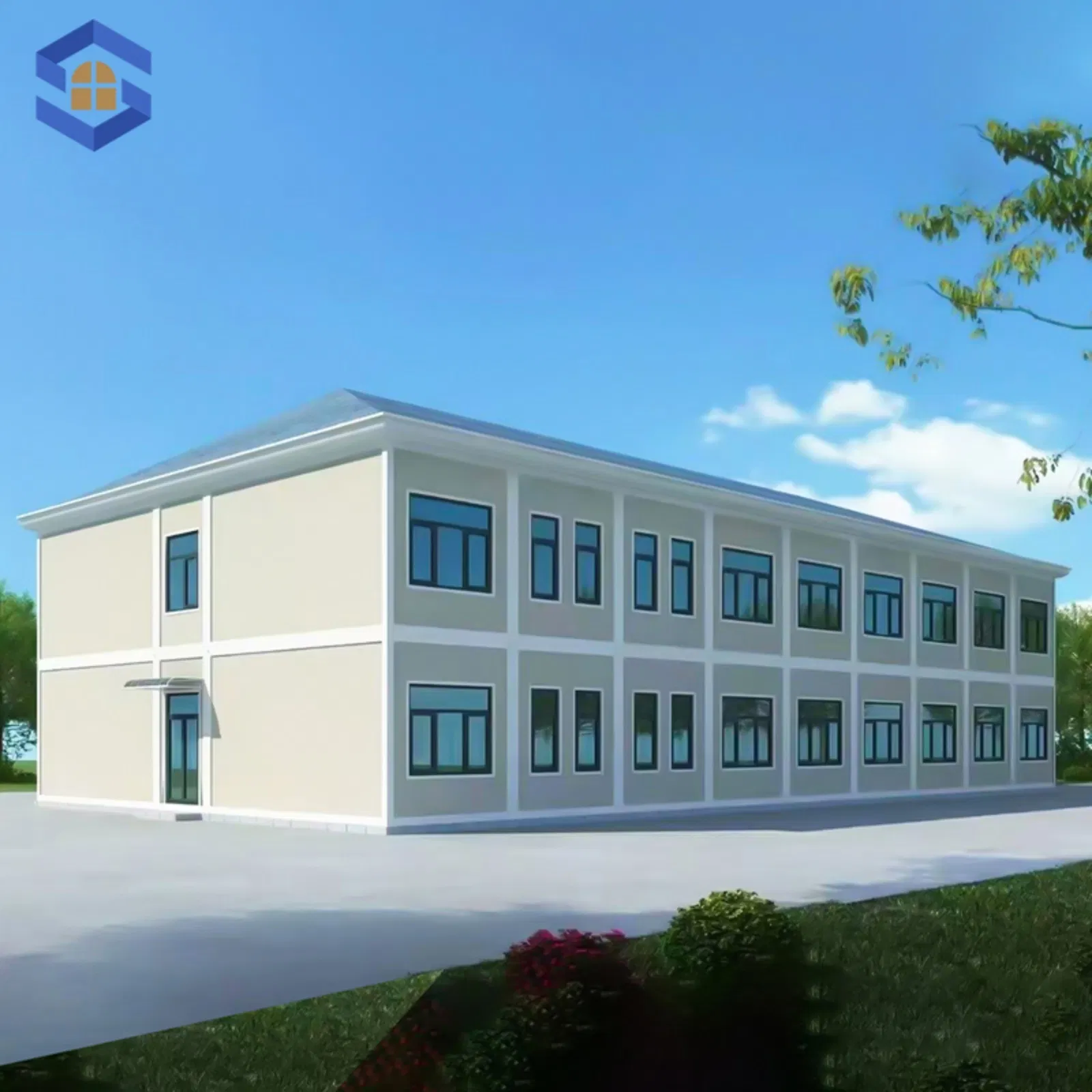 for Tourism Resort/Camping Ground 10FT/20FT/30FT/40FT Modular Portable Prefab Container Office Unit