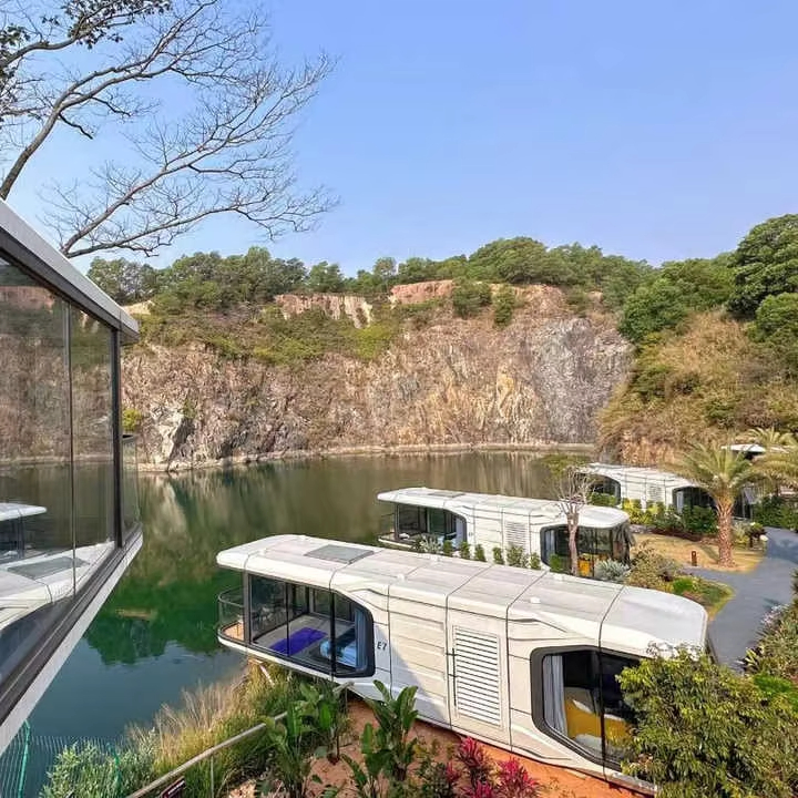 Site Office Cabin Durable Prefab Container House for Construction Camp and Mining Project