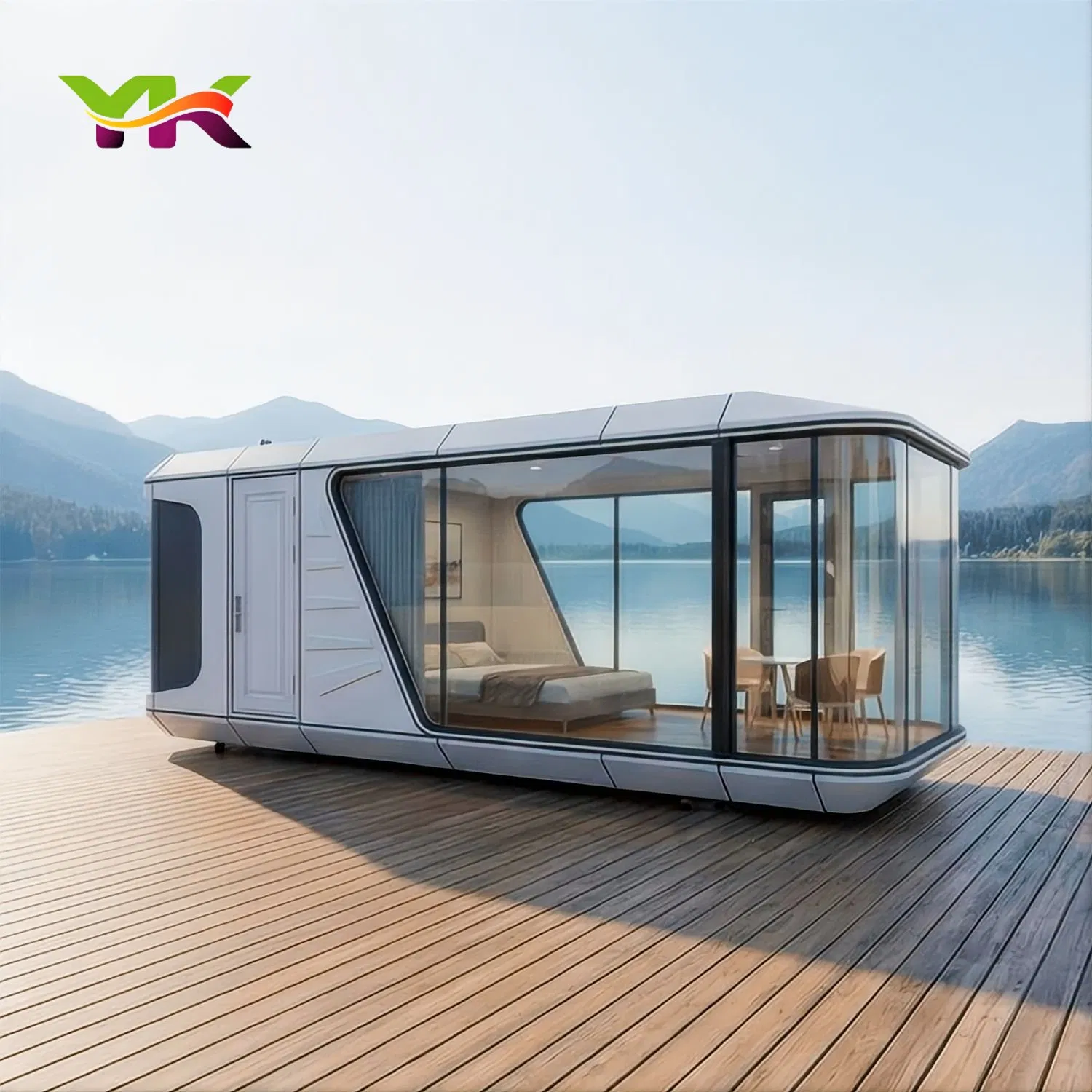 Fast Installation Modern Luxury Space Capsule House Pricemodular Capsule Prefab House Mobile Tiny House 40FT Container Home Prefabricated Apple Cabin Factory