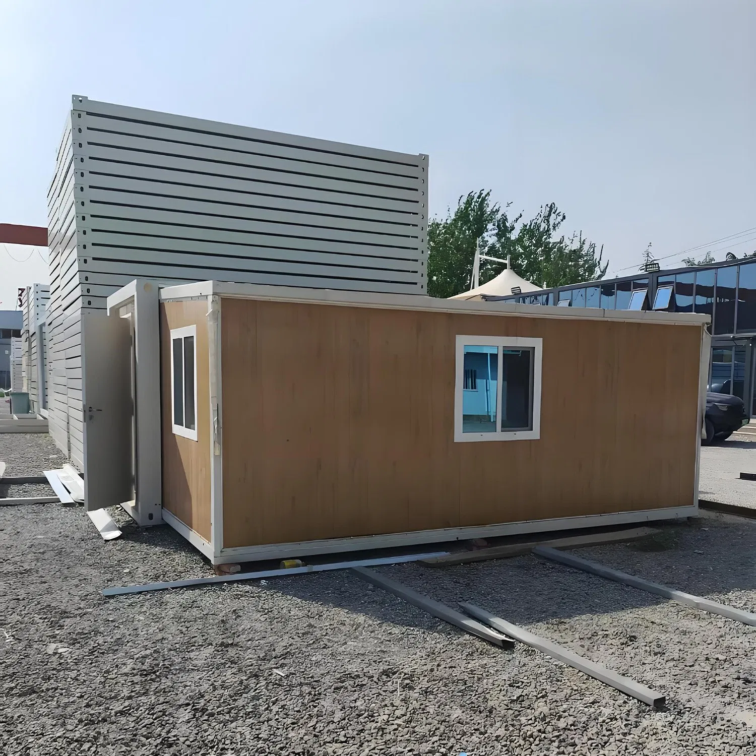 The Intelligent Folding Double-Wing Expansion Container House Is an Energy-Saving and Environmentally Friendly Building Module That Can Be Repeatedly Disassembl