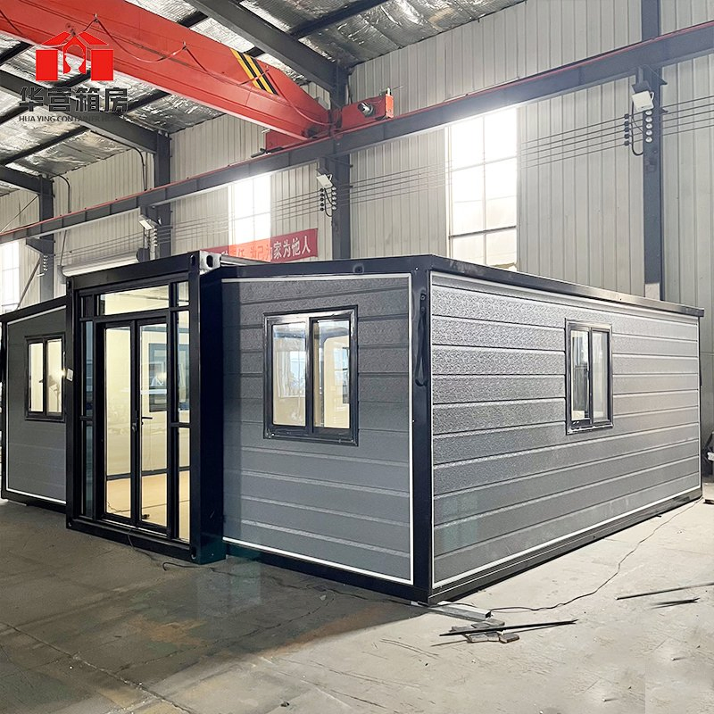 Customized Huaying Prefabricated Double Wings Fold out Container House with ISO