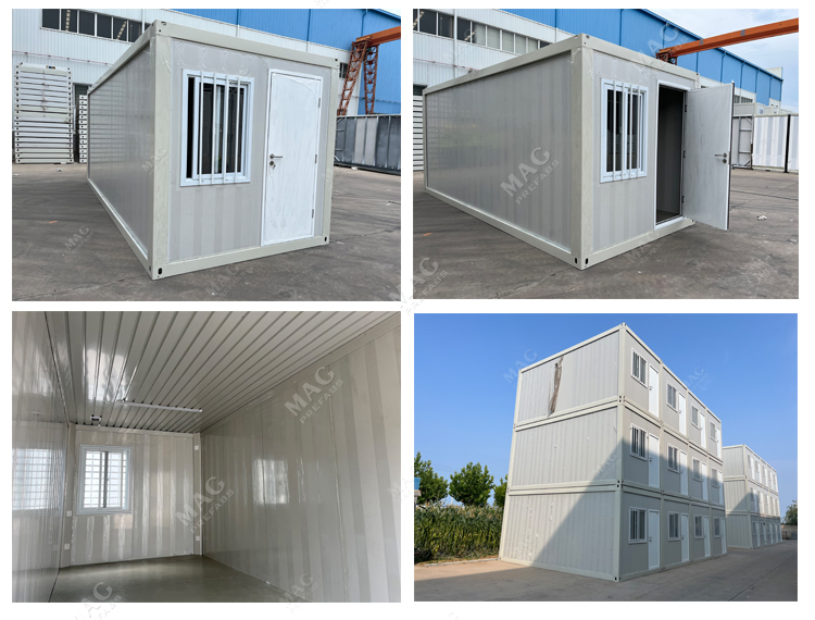 China Factory 20FT/40FT Prefabricated Folding Foldable Flat Pack Modular Tiny Container Home with Bedroom Prefab Building