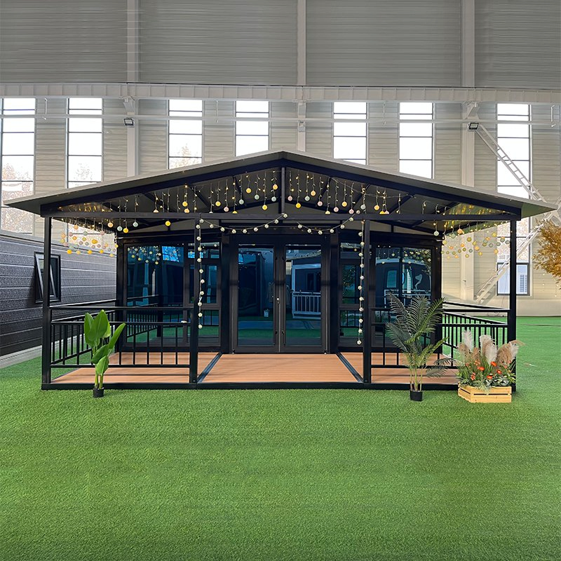 Double Wing Expandable Container House 3 in 1 Foldable Luxury Living Container Home