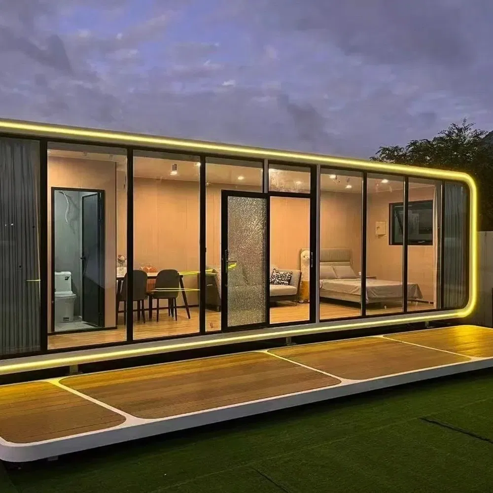 40FT Insulated Composite with Heated Outdoor Jacuzzi for Luxury Ski Resorts Apple Cabin