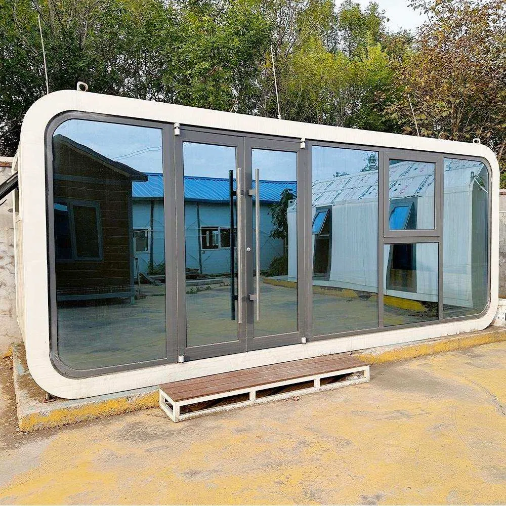 40FT Aluminum with Smart Lighting System for High-End Ski Resort Cabins Apple Cabin