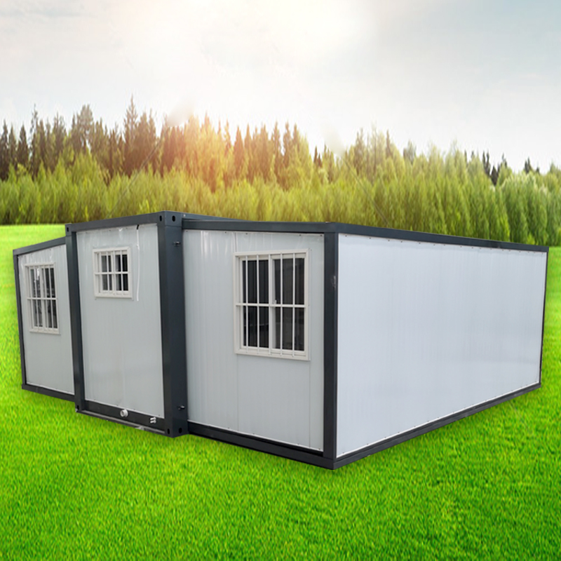 Environmentally Friendly Prefabricated Quick - Assembly 40 - Foot Light Steel Structure Foldable Wing Double - Wing Expandable Container House Guesthouse Hotel