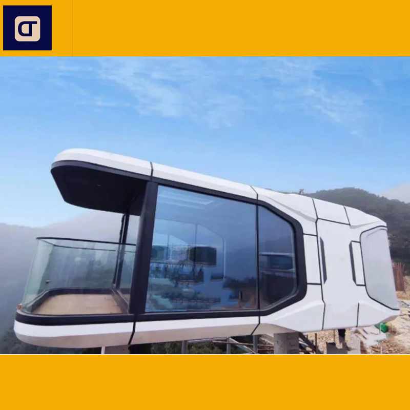 Solar Powered Luxury Prefab Modular Capsule Apple Cabin Tiny Office Pod Prefabricated House Smart Apple Cabin Container House