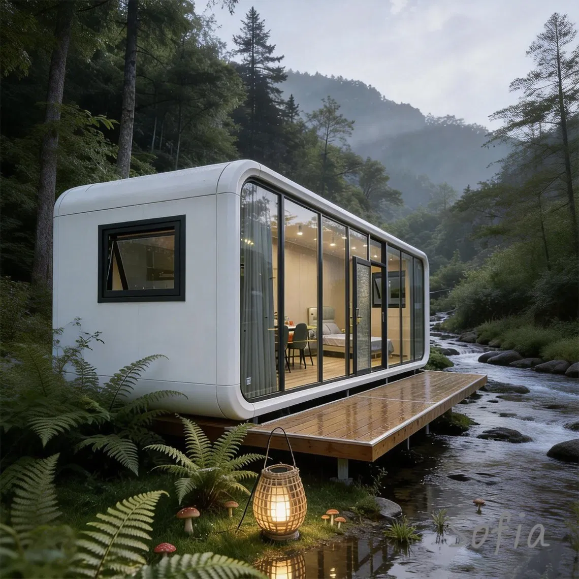 Modern Design Modular Apple Cabin Smart Container House for Resort