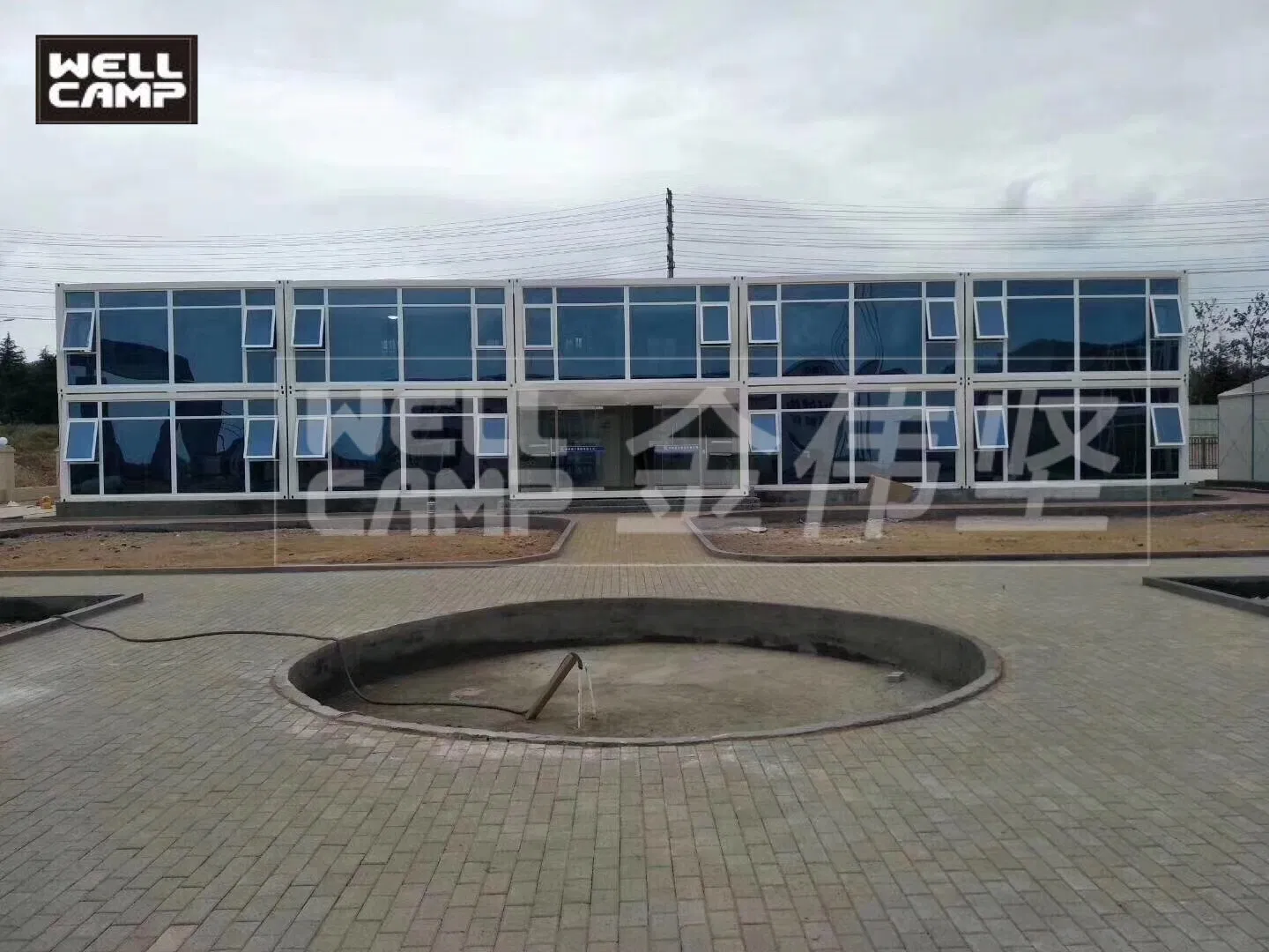 Luxury Classroom Office Building Flat Pack Container Camp