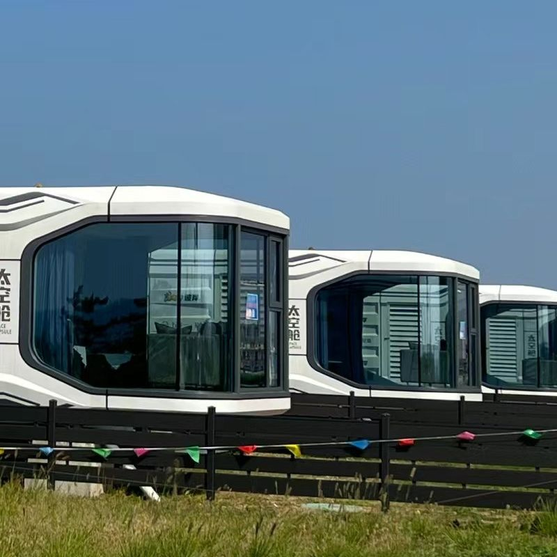 Modern Style Container House Prefabricated Small House Solar Powered Space Capsule House for Sale