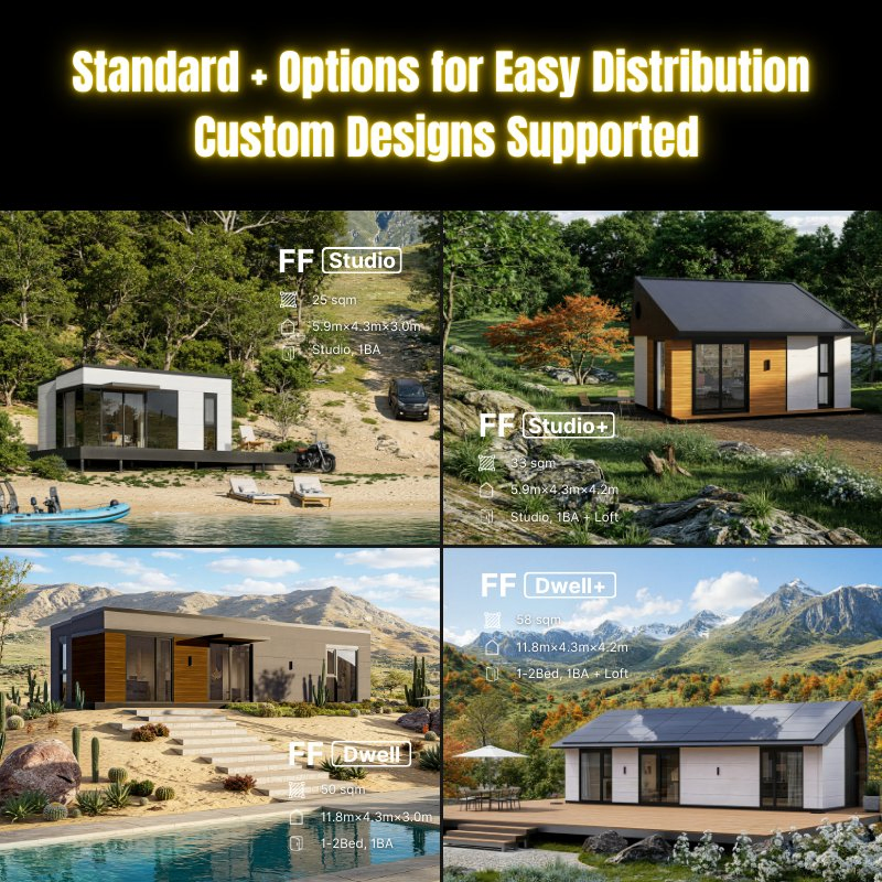 FF Studio Prefab Container House Custom Dimensions Supported Design