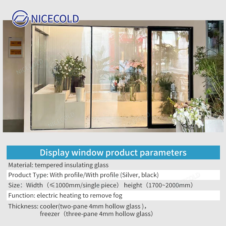 Stylish Premium Glass Door Beverage Cooler Display Unit for Efficient Storage