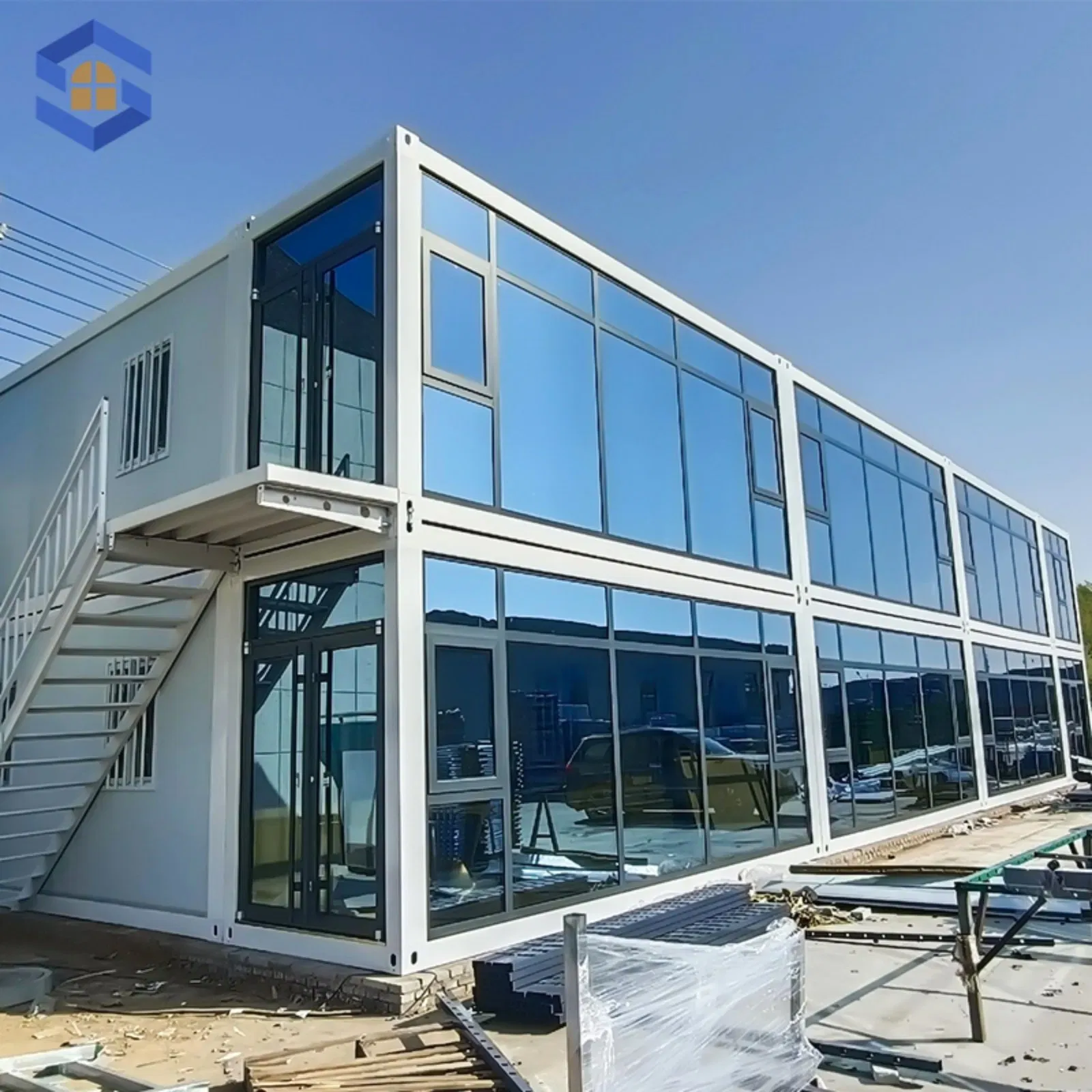 for Tourism Resort/Camping Ground 10FT/20FT/30FT/40FT Modular Portable Prefab Container Office Unit